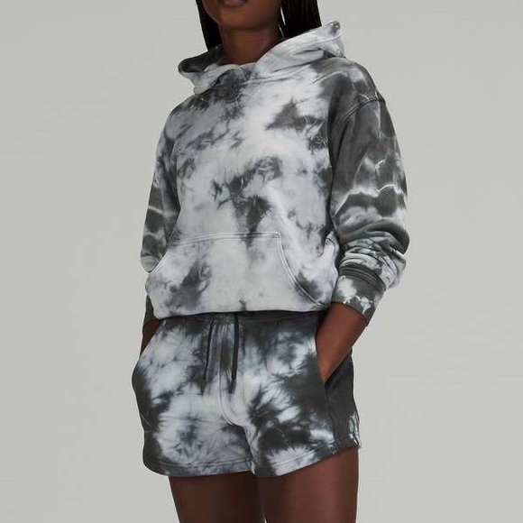 lululemon athletica Tops - All Yours Hoodie Earth Dye Stone